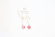 Huipilito Brass Earrings - Half Moon - Tesoros Maya