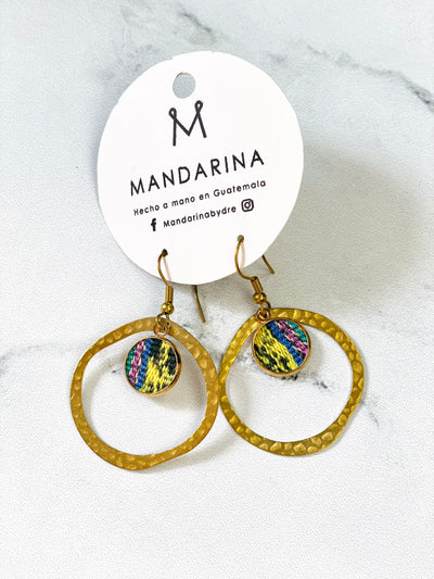 Ring Huipilito Brass Earrings