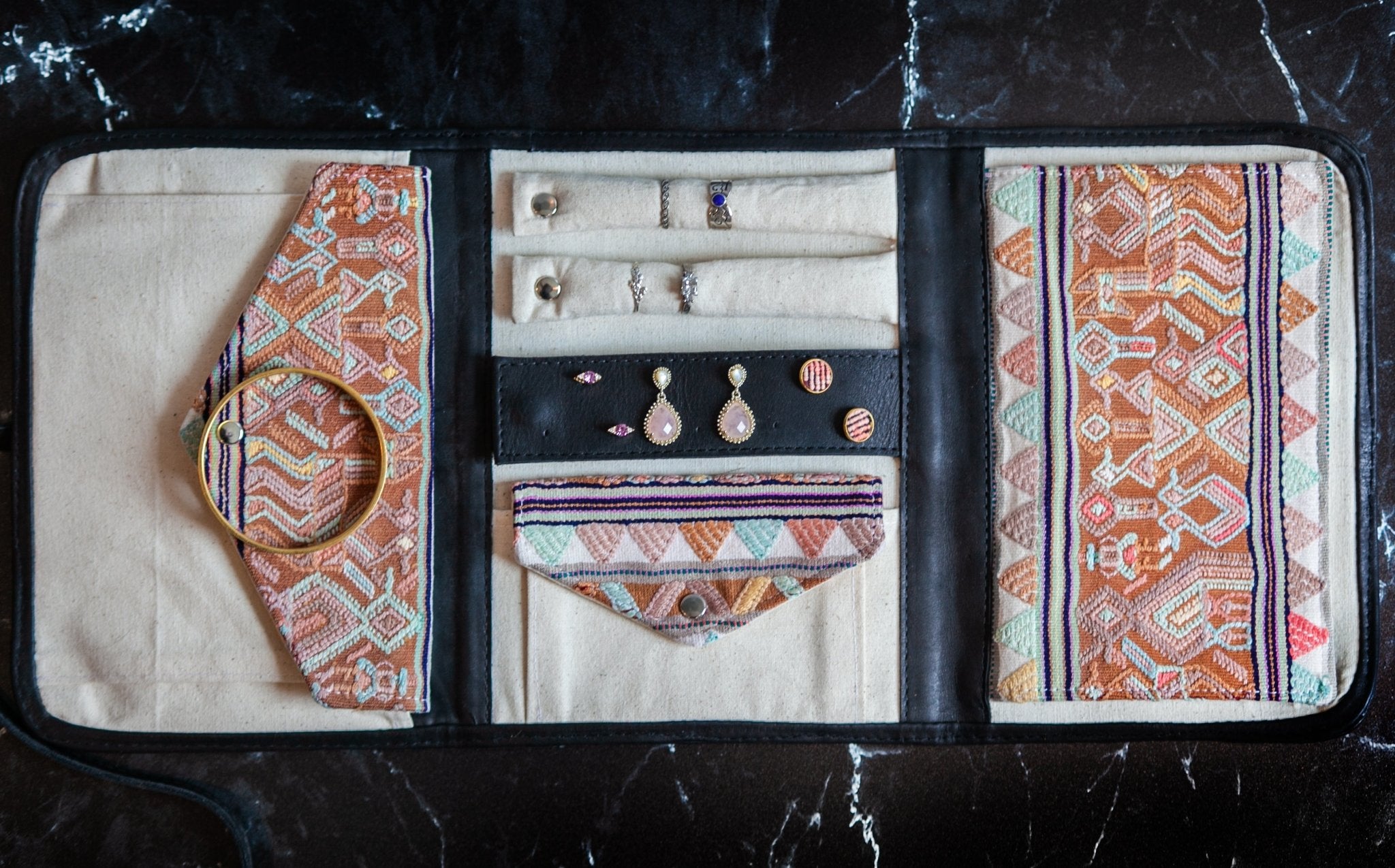 Jewelry Organizer Travel Case - Tesoros Maya