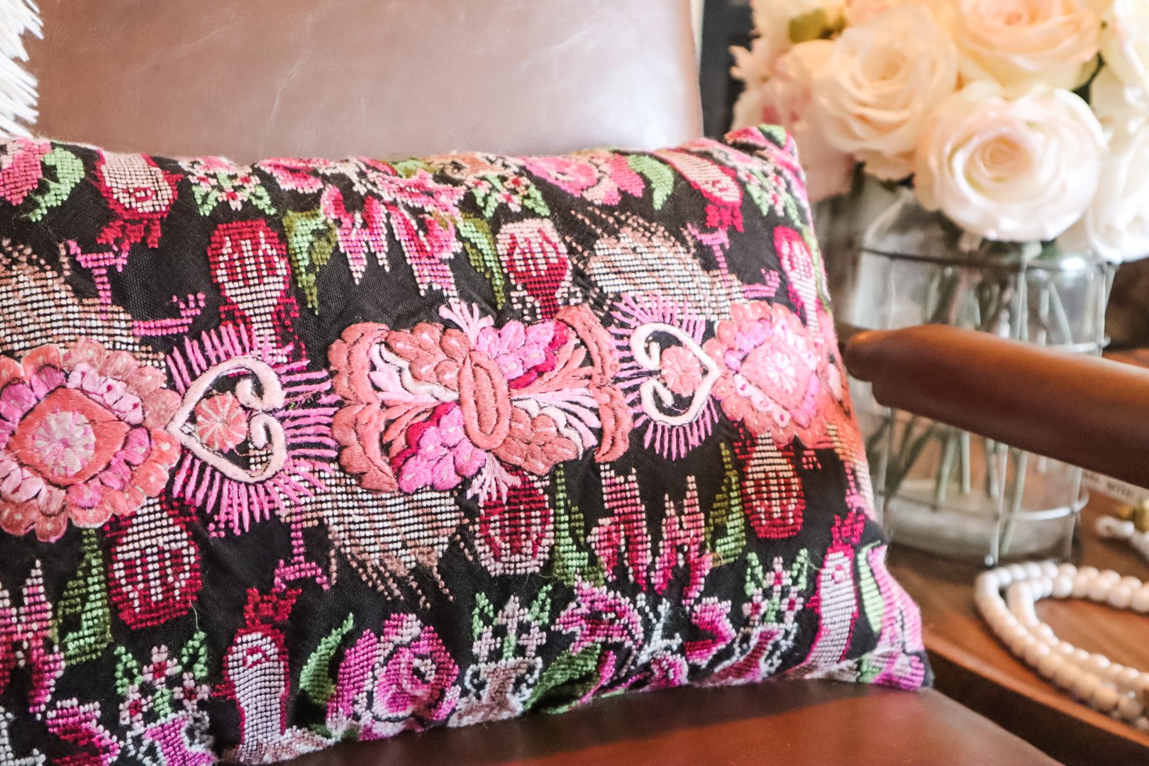 Lumbar Textile Cushion Cover - Tesoros Maya