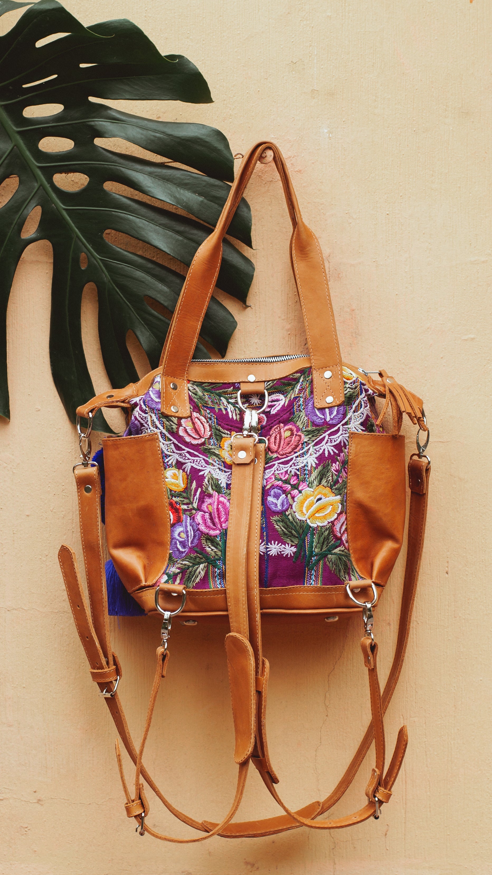 Mini Convertible Bag - Patzun - No. 369 - Tesoros Maya