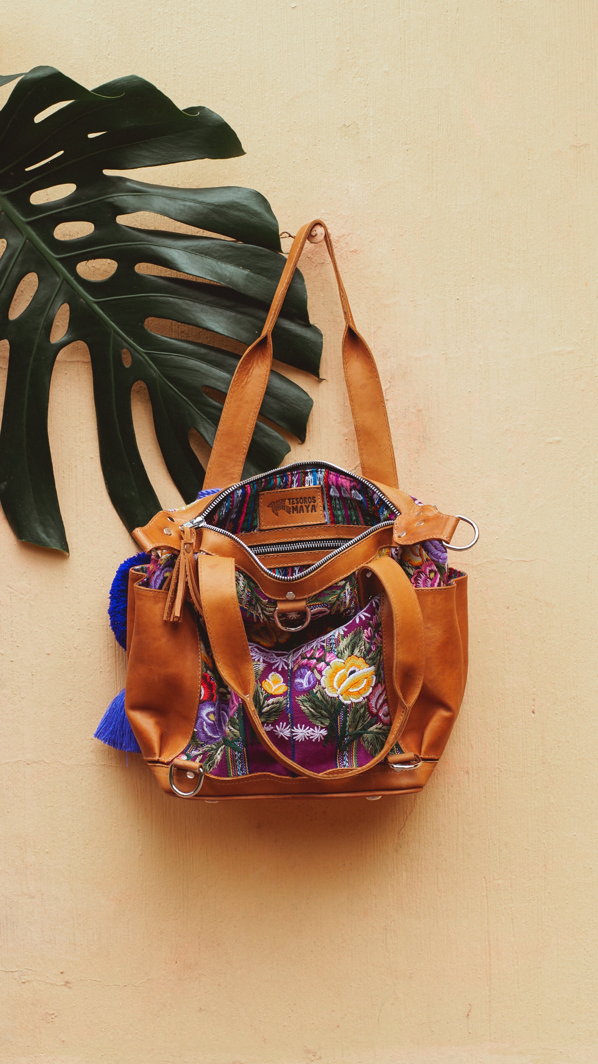 Mini Convertible Bag - Patzun - No. 369 - Tesoros Maya