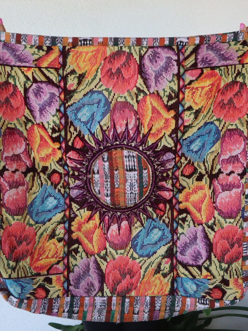Pillow Floor Pouf - Tulips - Tesoros Maya