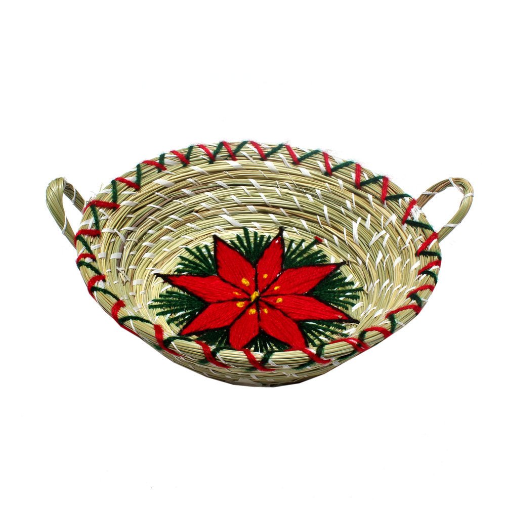 Poinsettia Small Basket - Tesoros Maya