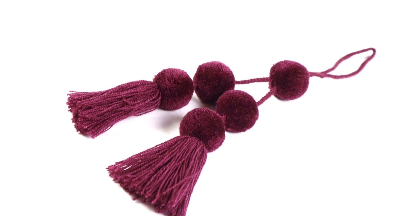 Pom Pom Charm Tassel - Tesoros Maya