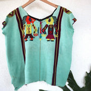 Pre-loved Top - Mint (SMALL) - Tesoros Maya