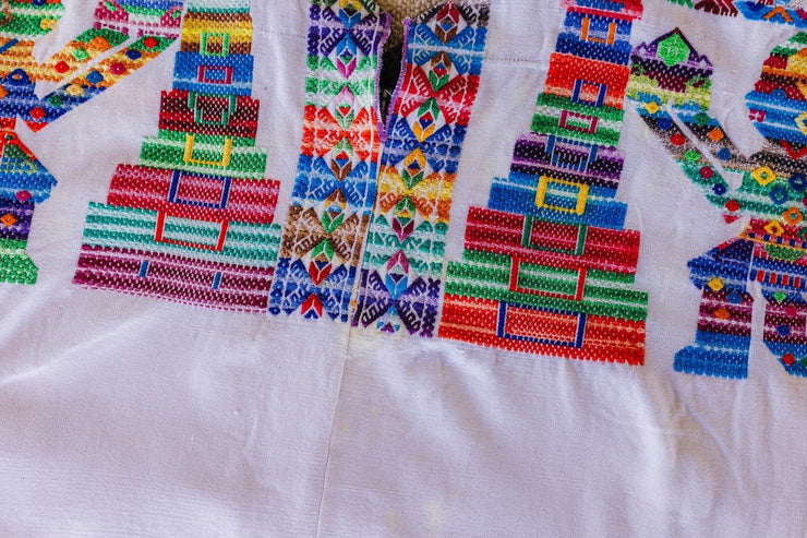 RARE FIND! Vintage Top - Huipil from Nahuala - Tesoros Maya