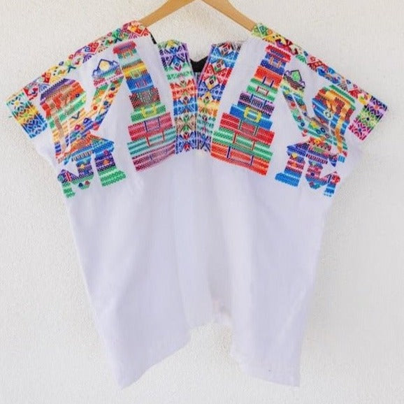 RARE FIND! Vintage Top - Huipil from Nahuala - Tesoros Maya