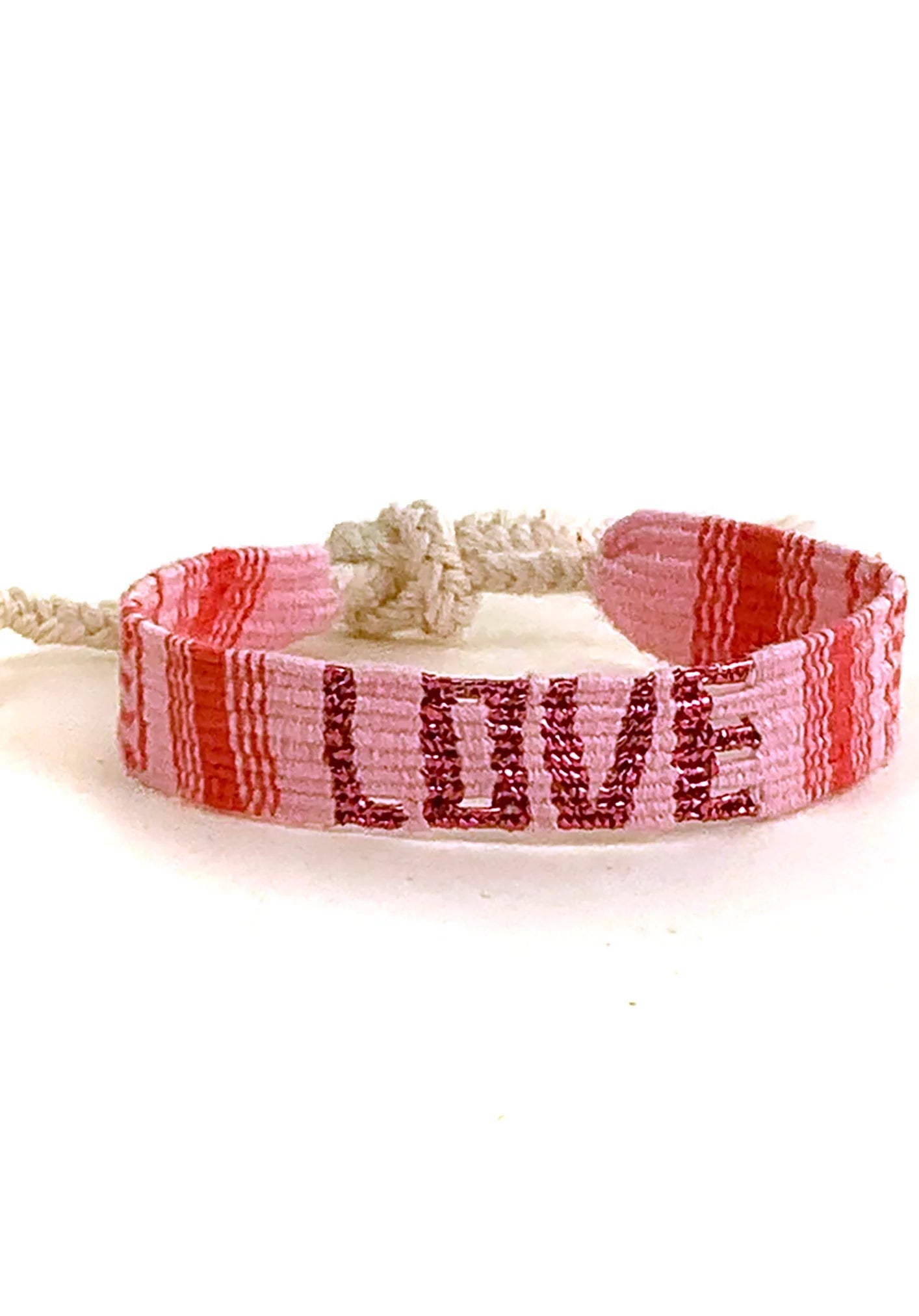 Sparkle Love Bracelet - Pink - Tesoros Maya