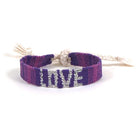 Sparkle Love Bracelet - Purple - Tesoros Maya