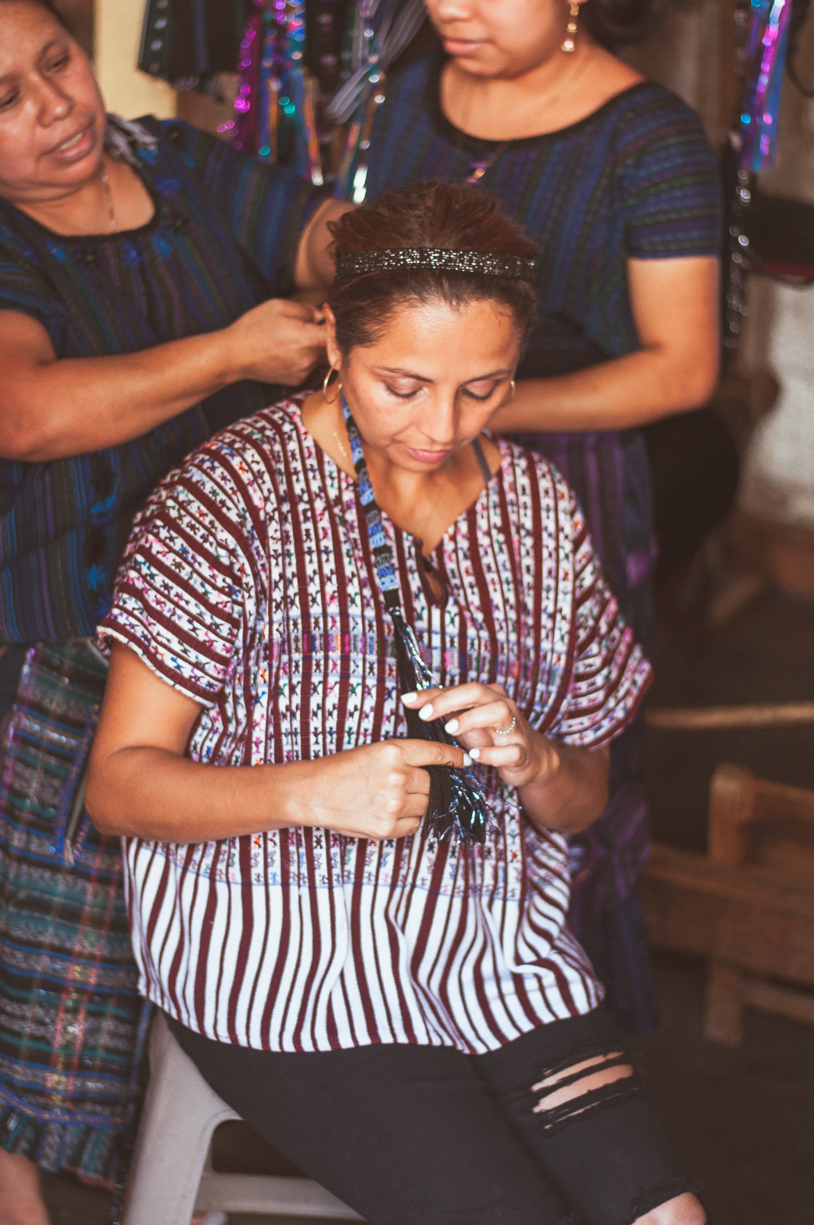 Tocoyal - Mayan Hair Wrap - Tesoros Maya