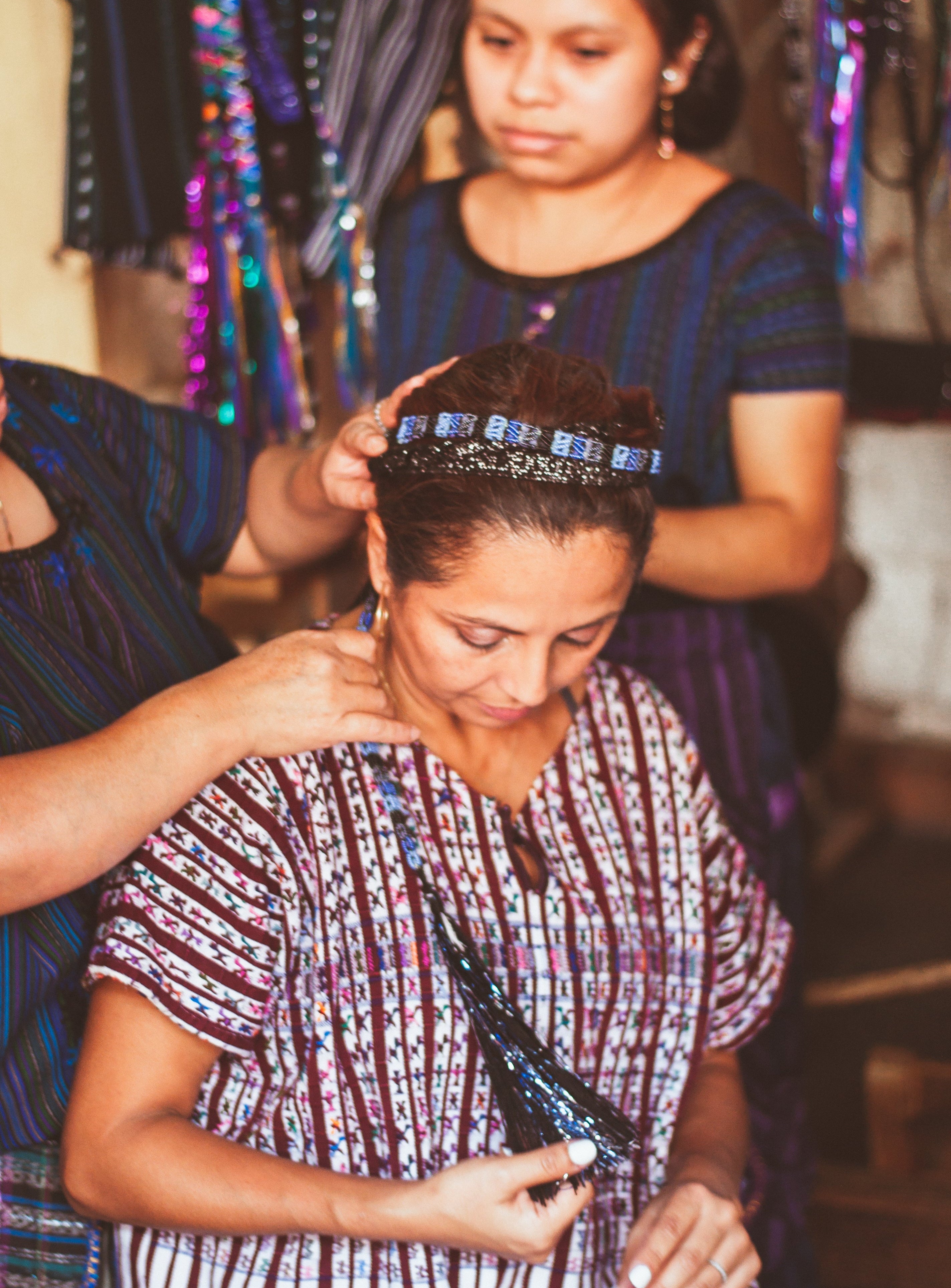 Tocoyal - Mayan Hair Wrap - No. 321 - Tesoros Maya