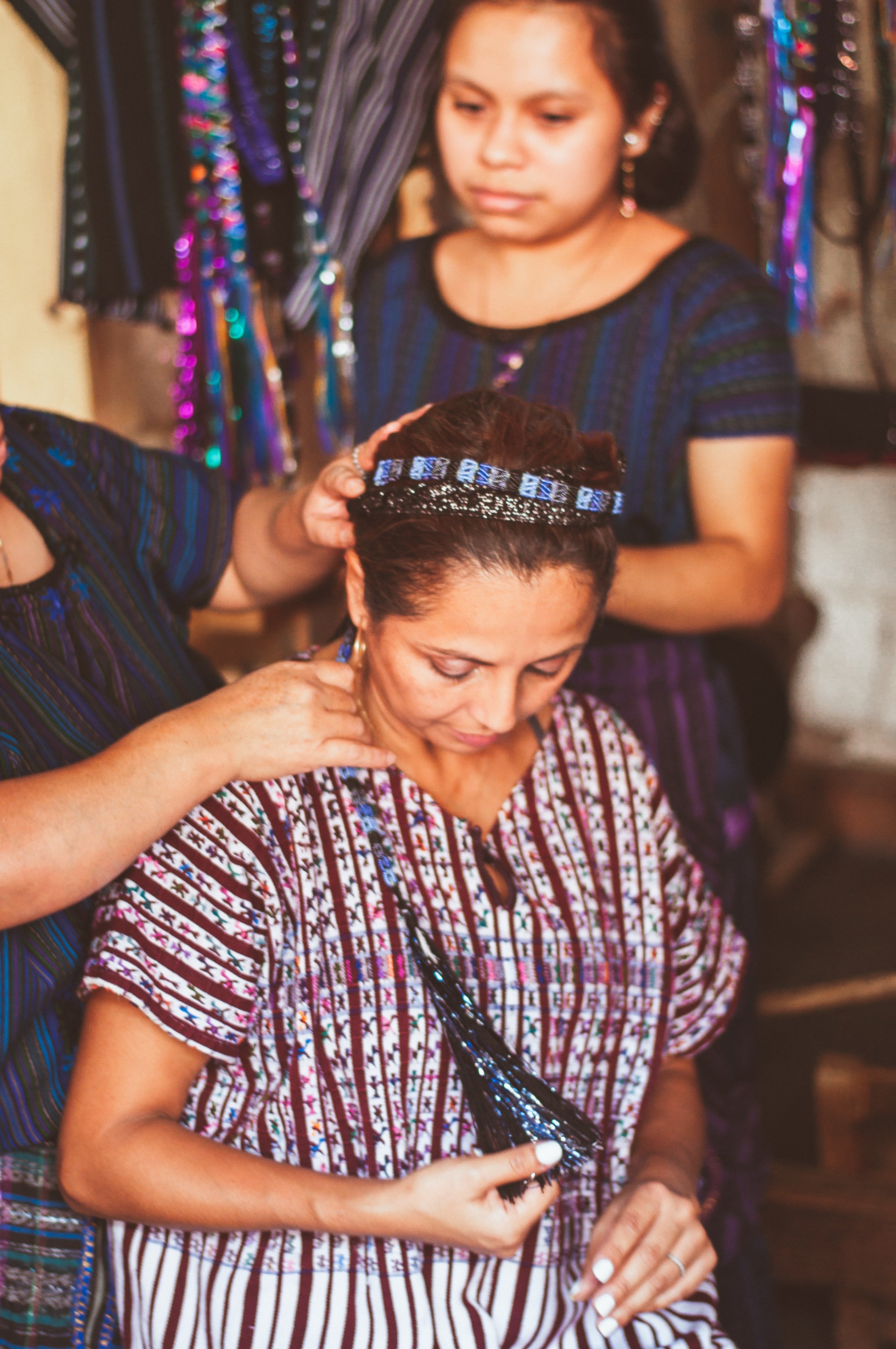 Tocoyal - Mayan Hair Wrap - No. 321 - Tesoros Maya