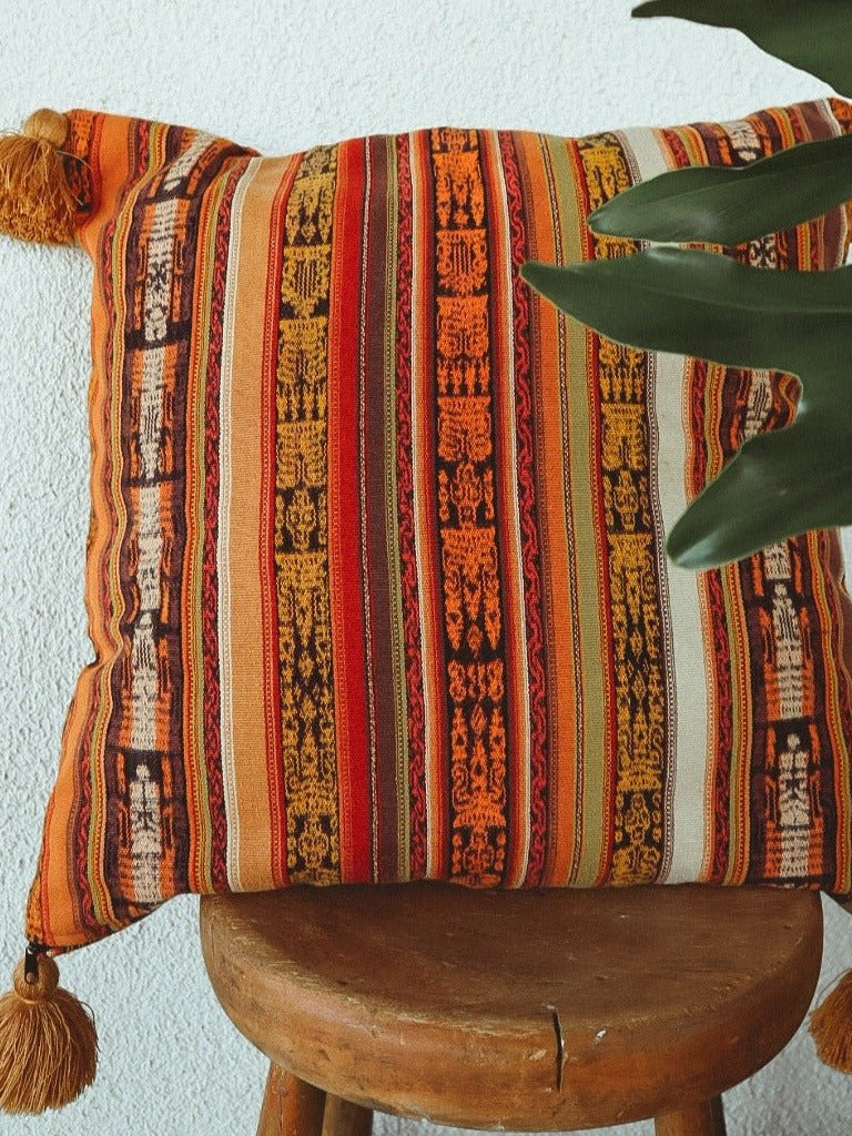 Vintage Guatemalan Corte Pillow 