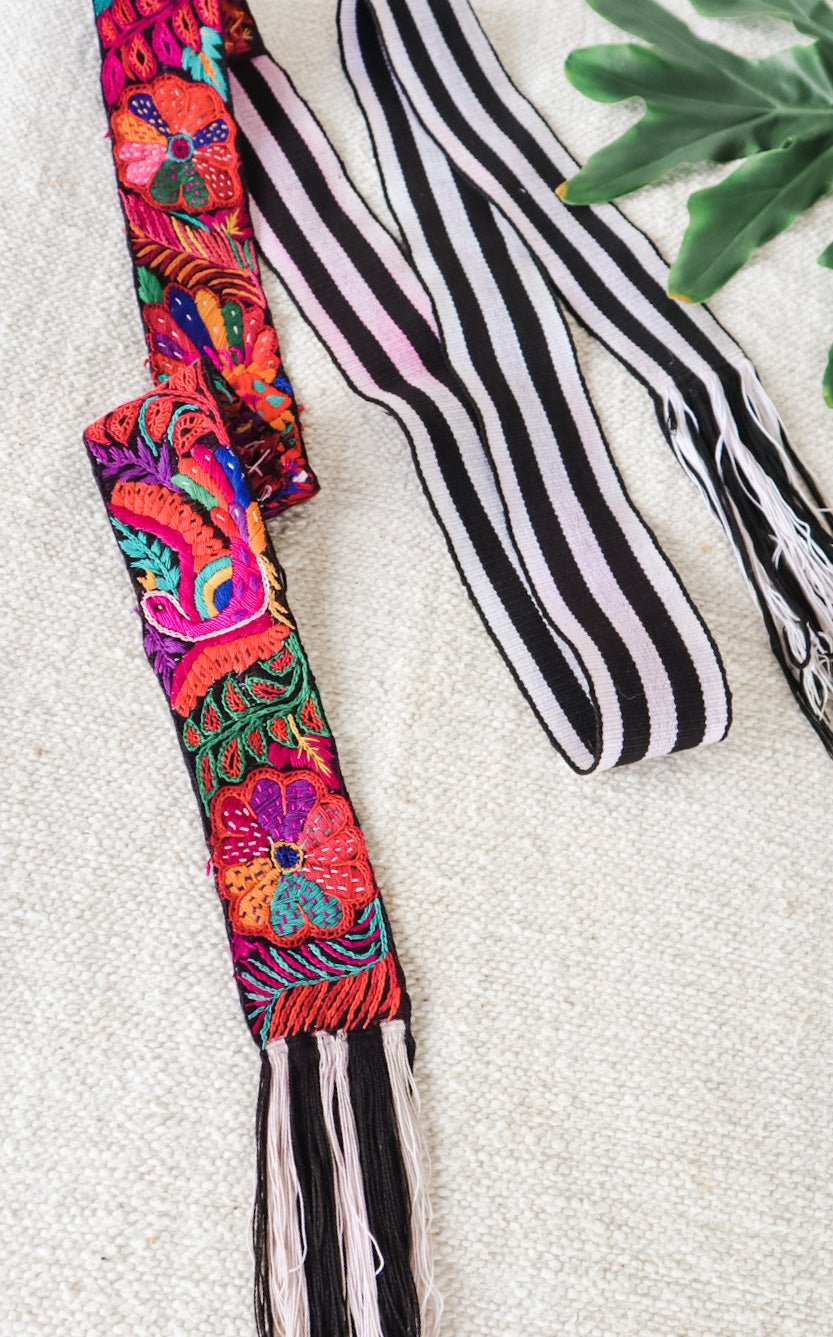 Vintage Mayan Belt - "Faja" - Tesoros Maya