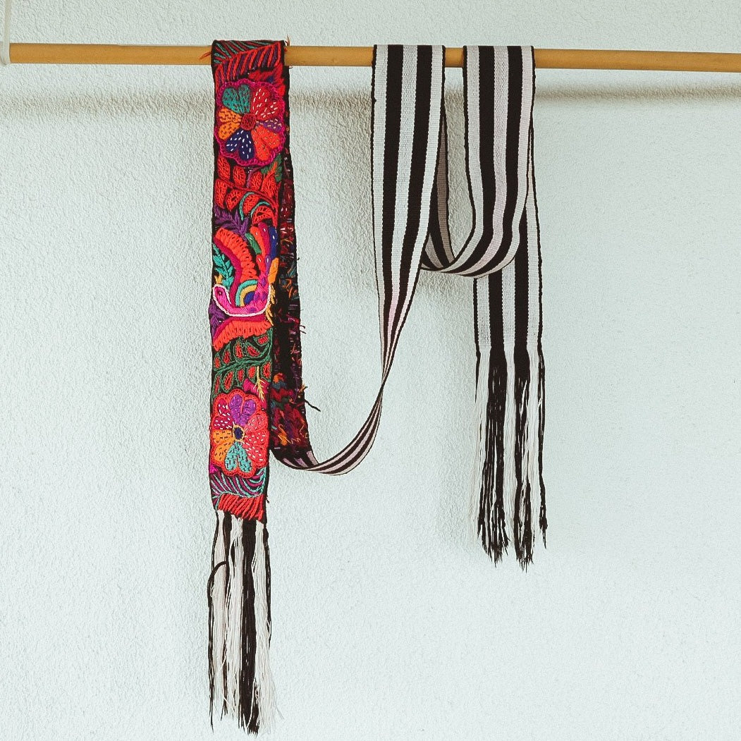 Chichicastenago Sash Belts or Fajas from Guatemala - Rack 18A