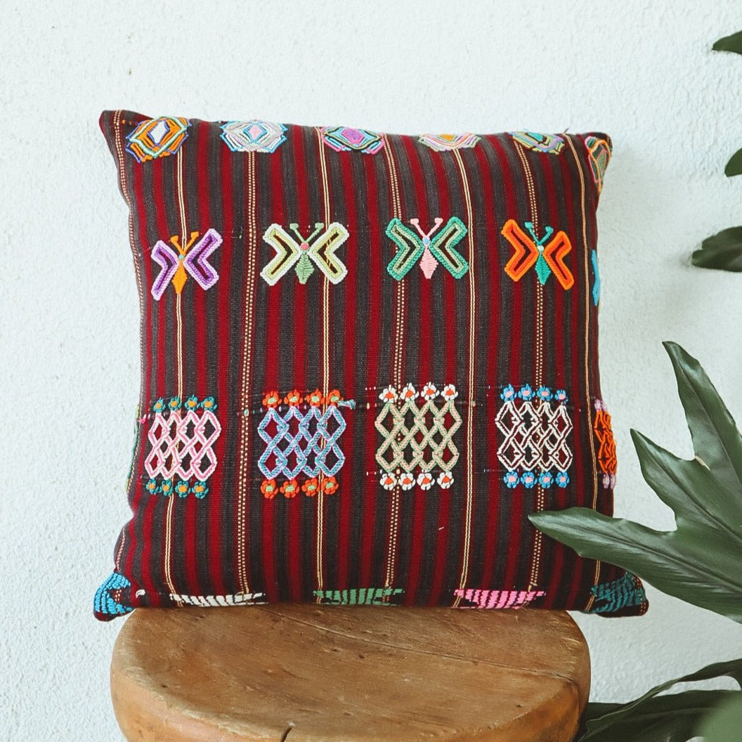 Vintage Textile Pillow 